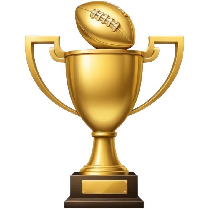 Superbowl trophy emoji