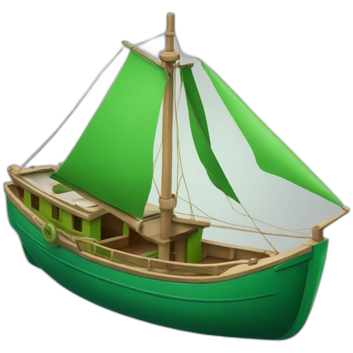 Bateau vert emoji