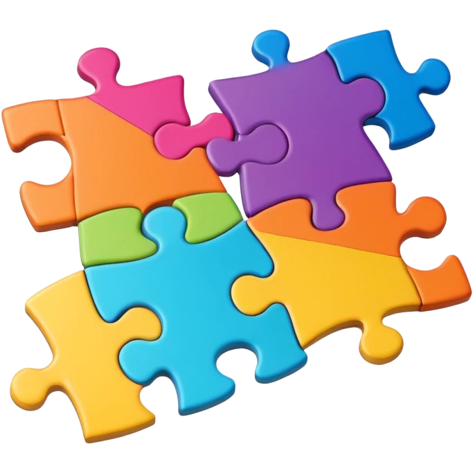 2–3 puzzle pieces emoji