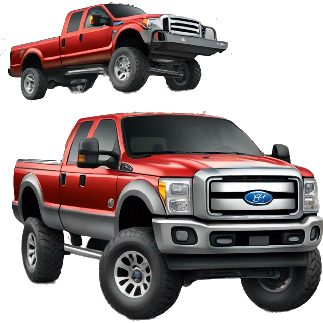 Lifted ford f350 emoji