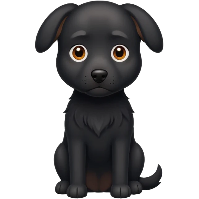 haz un perro negro emoji