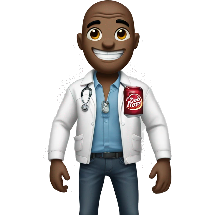 Stitch with a Dr Pepper  emoji