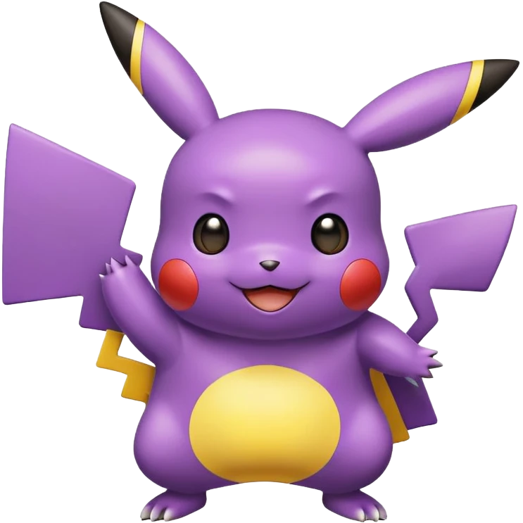Purple pikachu  emoji