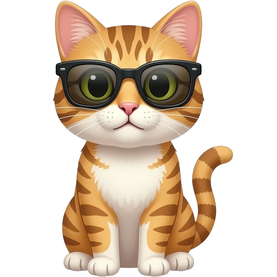 Cat wearing sunglasses emoji