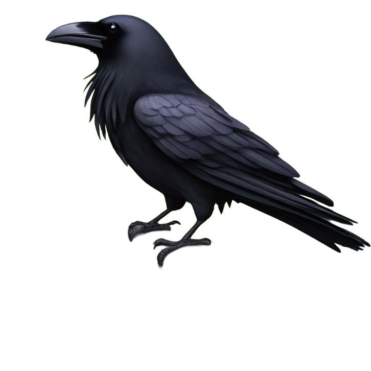 Raven leaving nest emoji