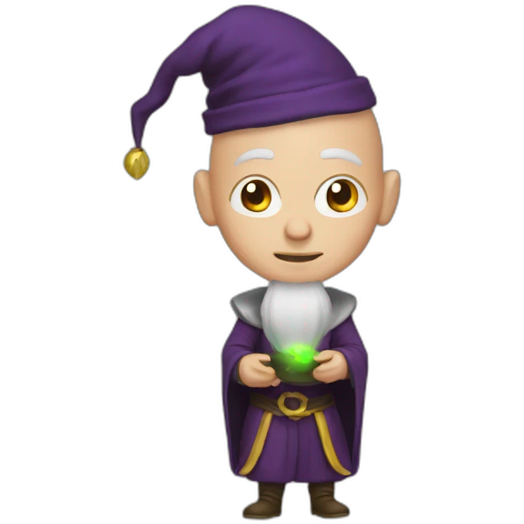 Bald wizard emoji