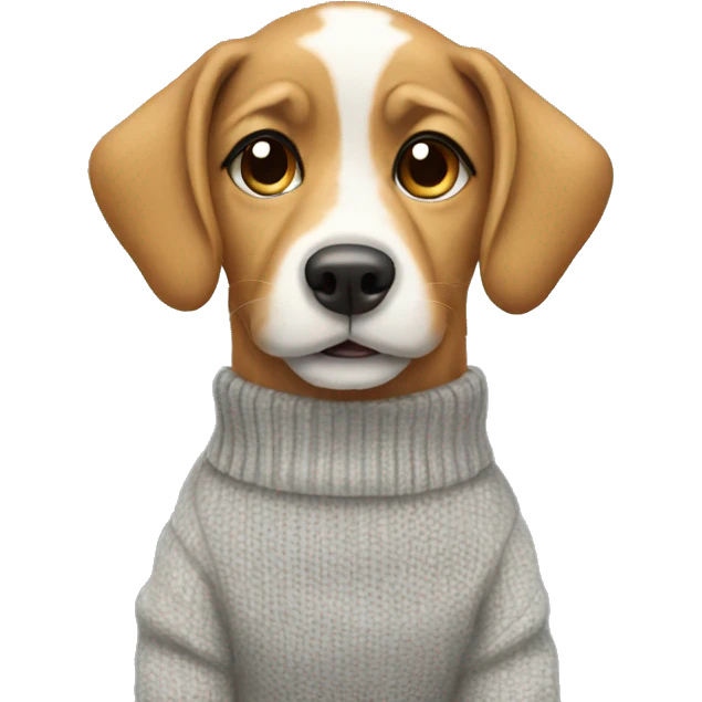 Dog with a Pullover  emoji