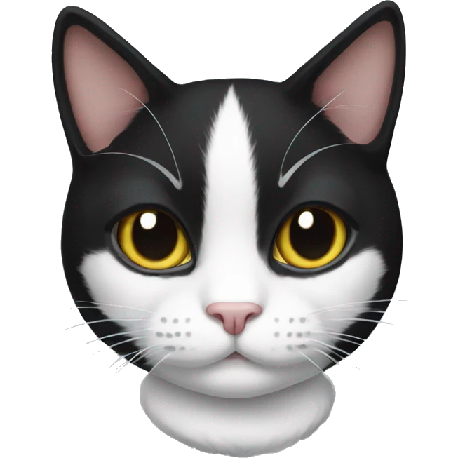 Tuxedo cat emoji