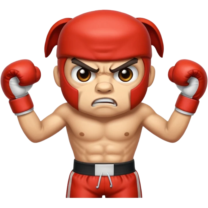 angry boxer  emoji