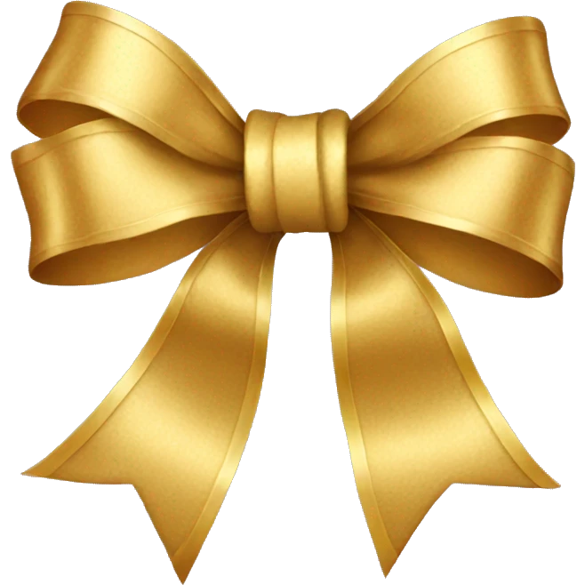 Gold bow  emoji