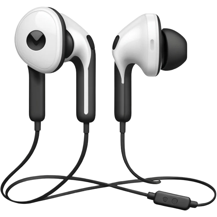 basic earbud headphones emoji
