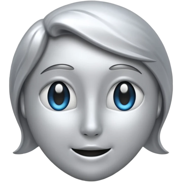 یک ایموجی بساز که یک قلب باشد خوشگل خاکستری رنگ emoji