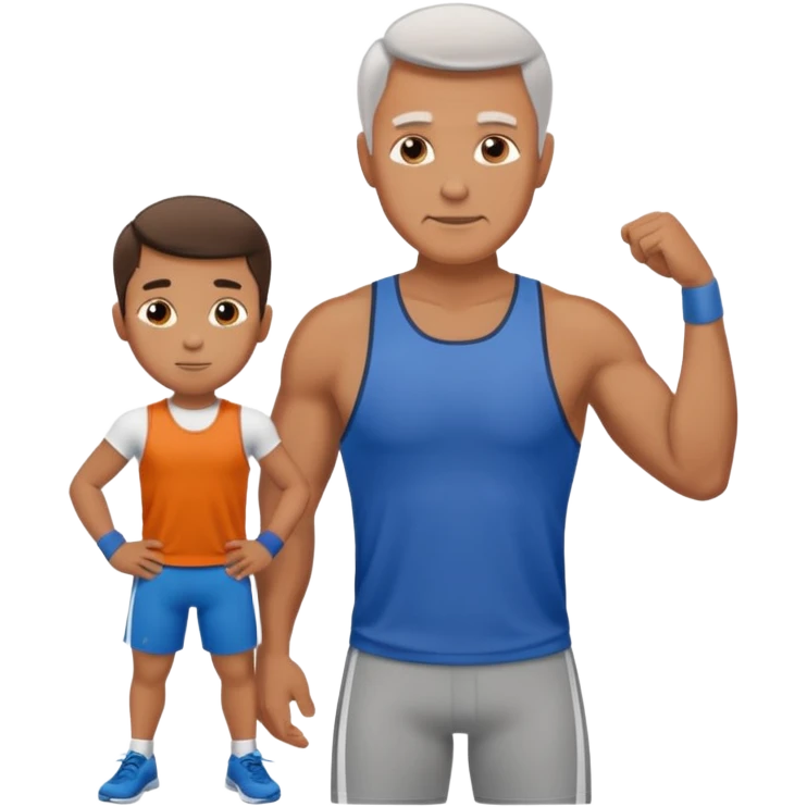 father training son emoji