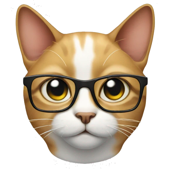 Cat with glasses emoji