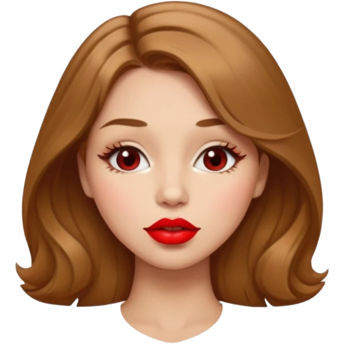 👩🏻‍❤️‍💋‍👩🏼 but light brown hair emoji