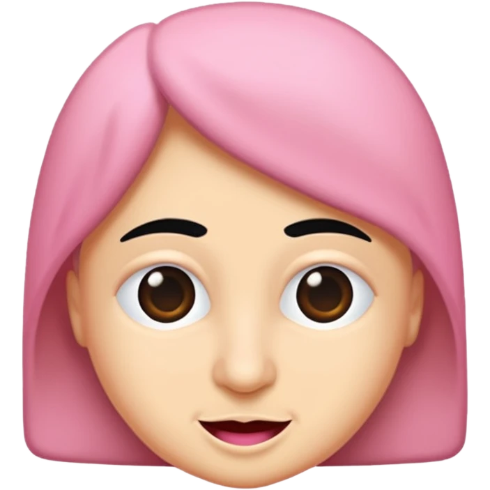 Pembe gülen yüz  emoji