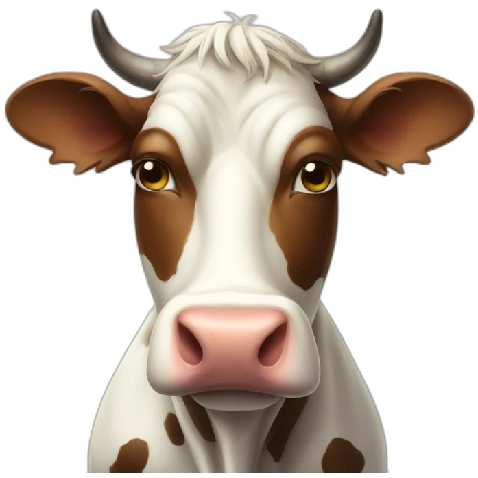 Depressive cow emoji