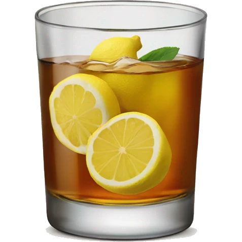 Bourbon, ginger, lemon label  emoji