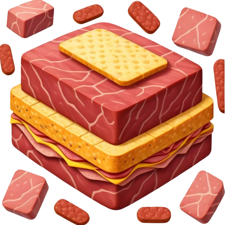 henry matisse style spam meat landscape emoji