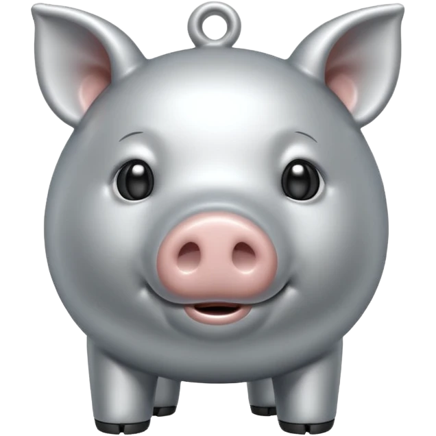 Silver pig emoji