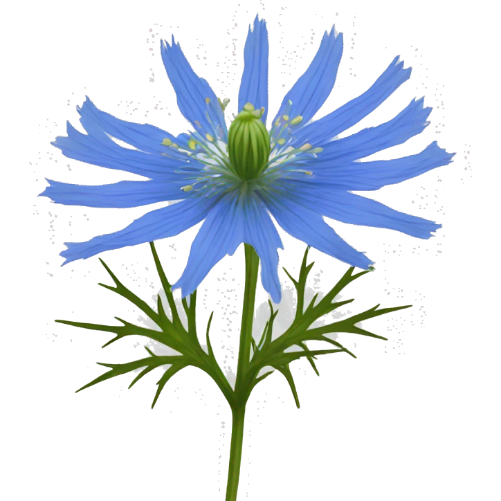love-in-a-mist flower emoji