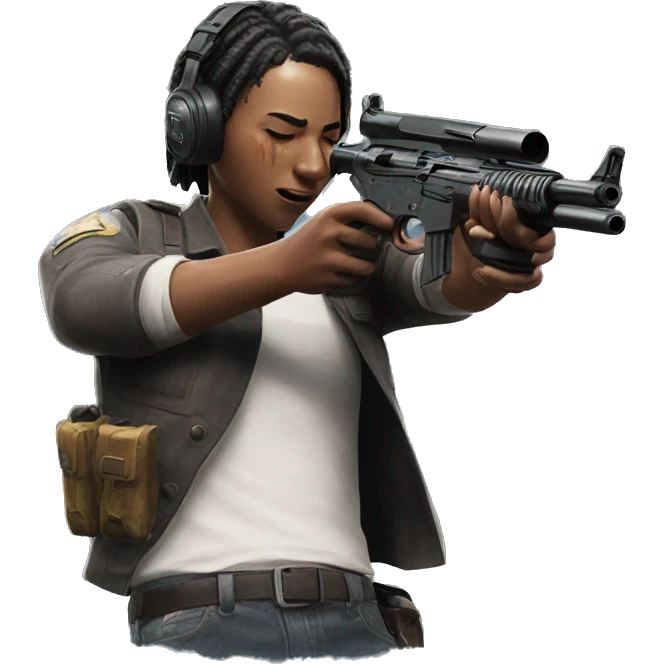 PubG player getting shot emoji
