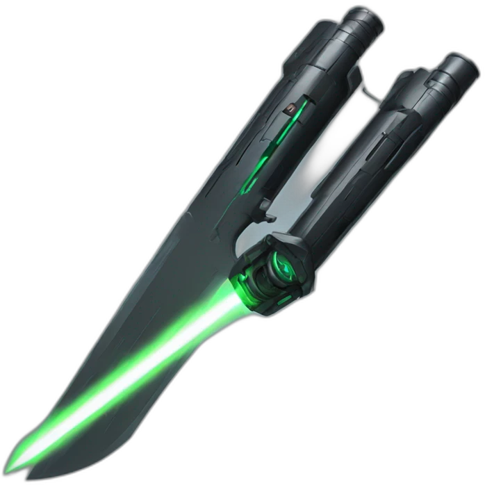 Sabre laser black emoji