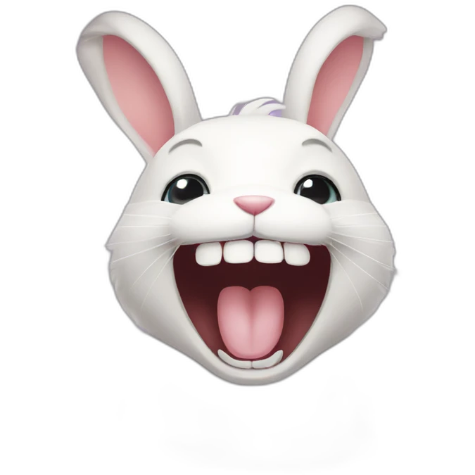 Bunny has two big square teeth emoji