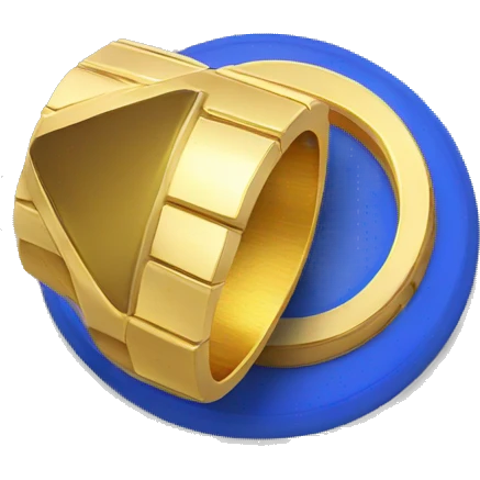 Sonic gold on the Ring emoji