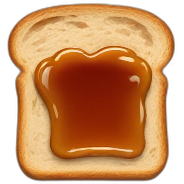 Toast Peanut butter with jam emoji