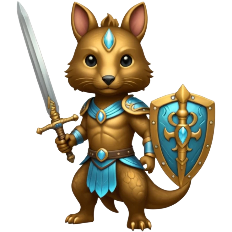 ancient animal with sword emoji
