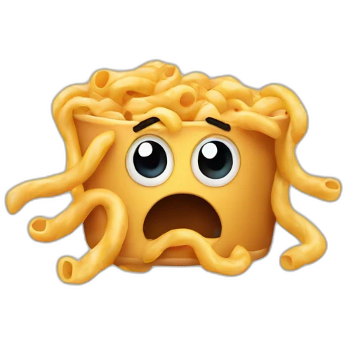 scared macaroni emoji