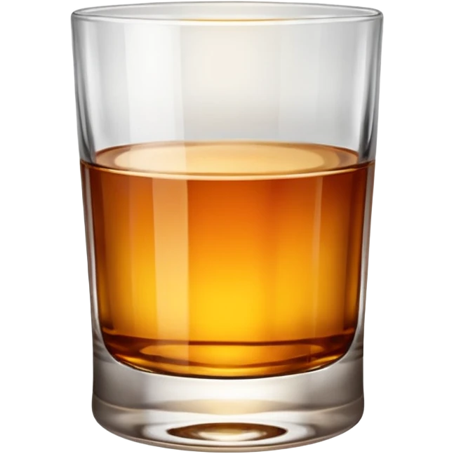 glass of whiskey, no splashes emoji