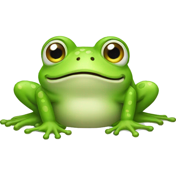 Happy frog emoji