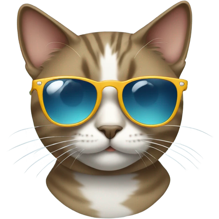 Cat with sunglasses emoji
