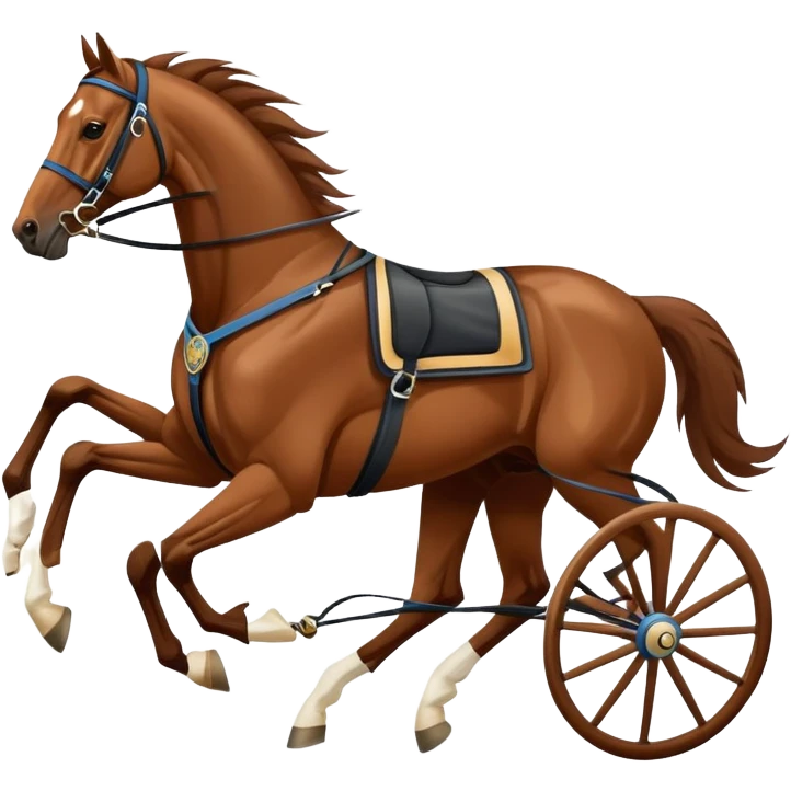 harness racing horse emoji
