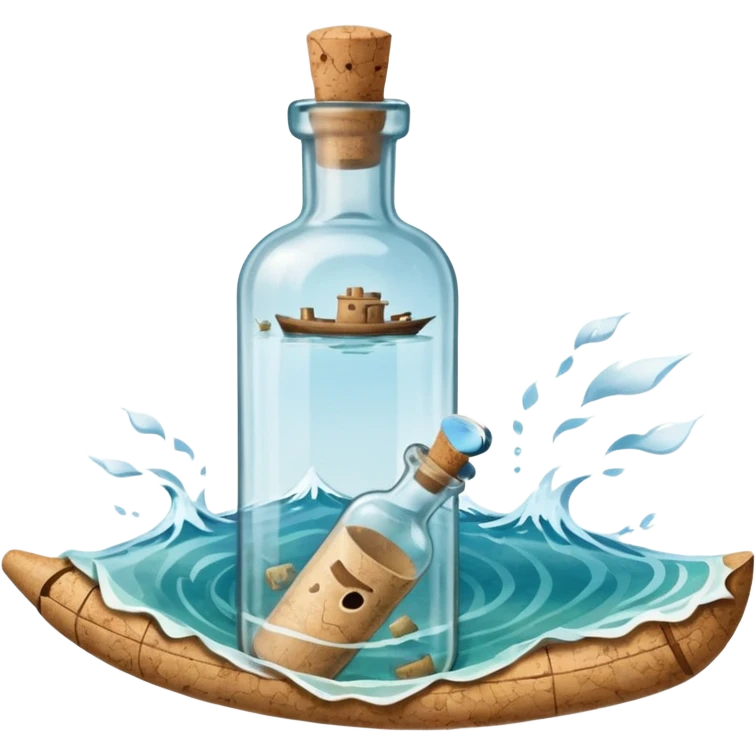 Message letter in Bottle emoji