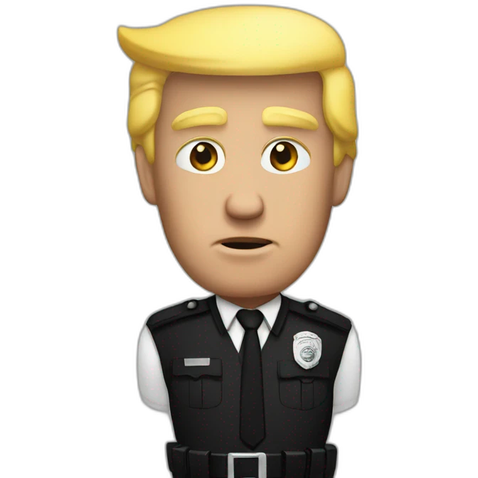 trump-getting-arrested emoji