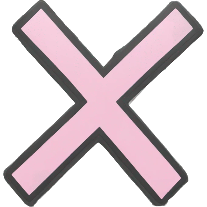  x street sign emoji