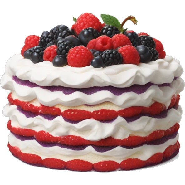 Berry Chantilly cake  emoji