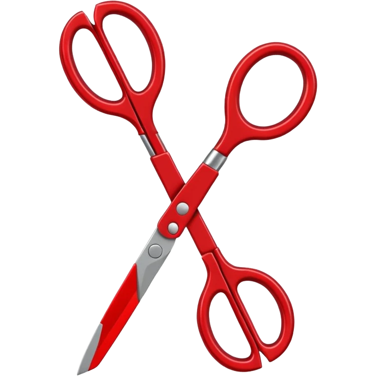 red scissors emoji