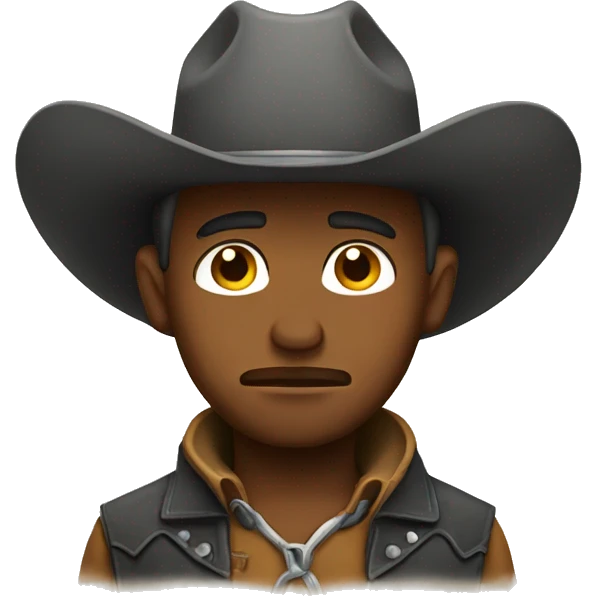 Sad cowboy emoji