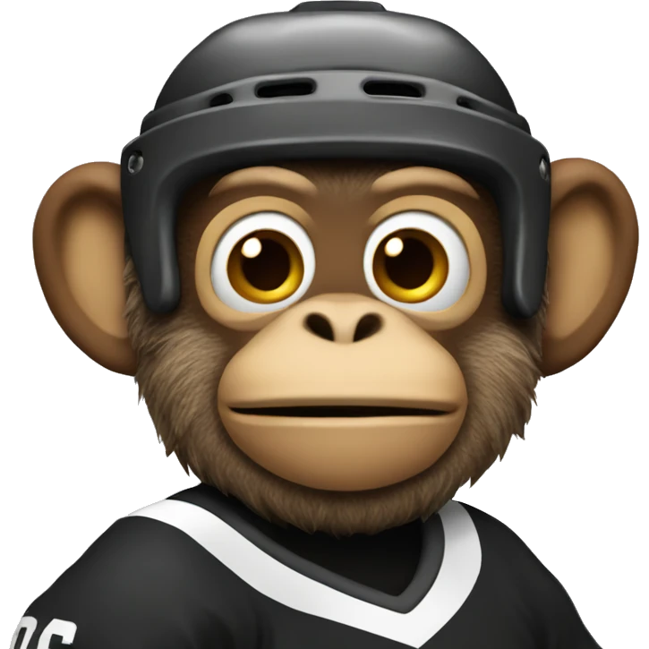 Hockey monkey emoji
