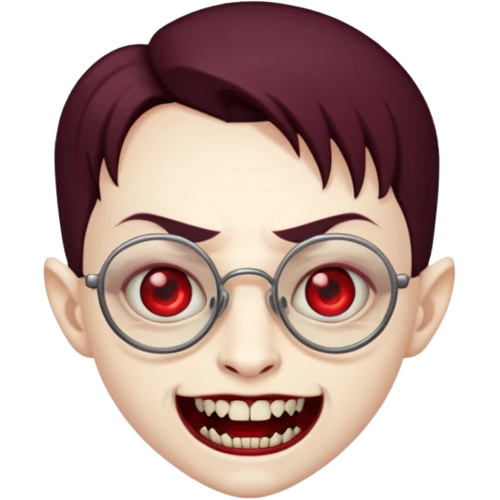 spectacled vampire emoji