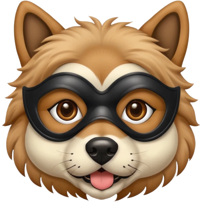 Dog with a mask emoji