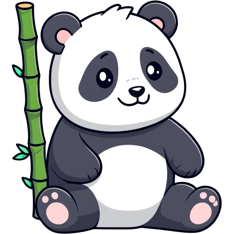 Panda bamboo emoji