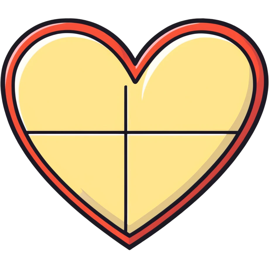 Checkered heart emoji