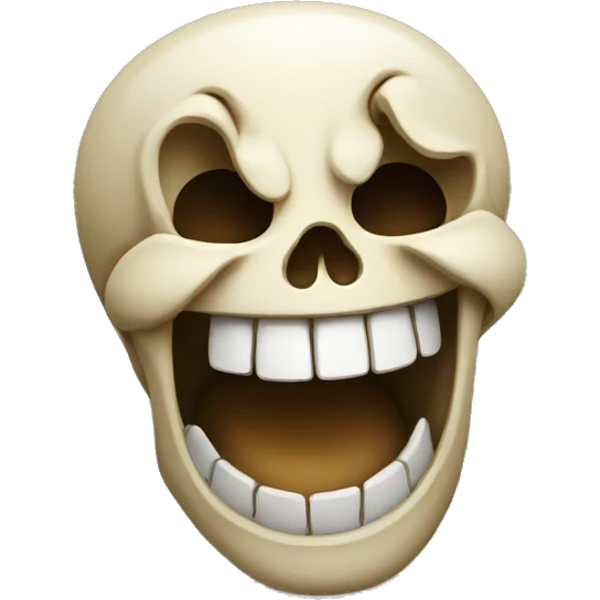 Skull laughing emoji