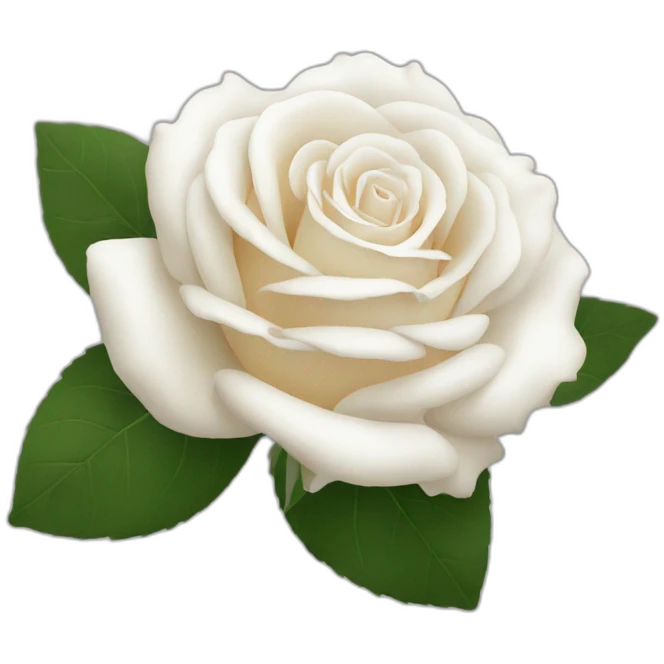 Rose Blanche simple emoji