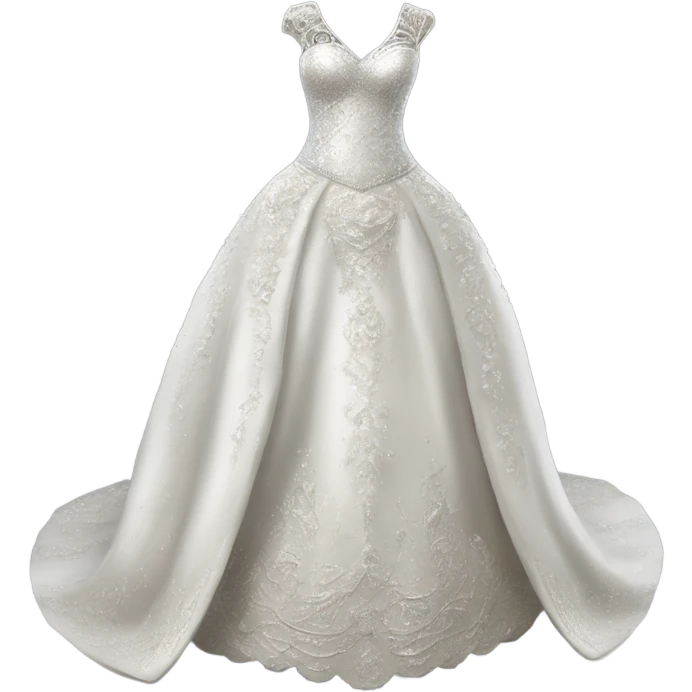 Hyper Realistic ornate detailed Wedding dress displays with diamanté  emoji